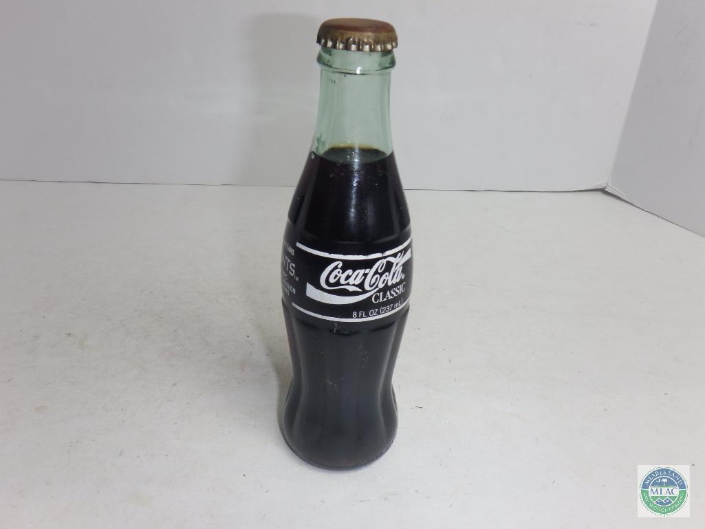 Coca-Cola Full Bottle 8 oz New Orleans Saints 1991 NFC Western Divison Champions