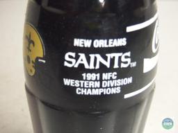 Coca-Cola Full Bottle 8 oz New Orleans Saints 1991 NFC Western Divison Champions