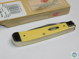 Case #00161 Trapper Knife in Yellow 3254 CV Blade