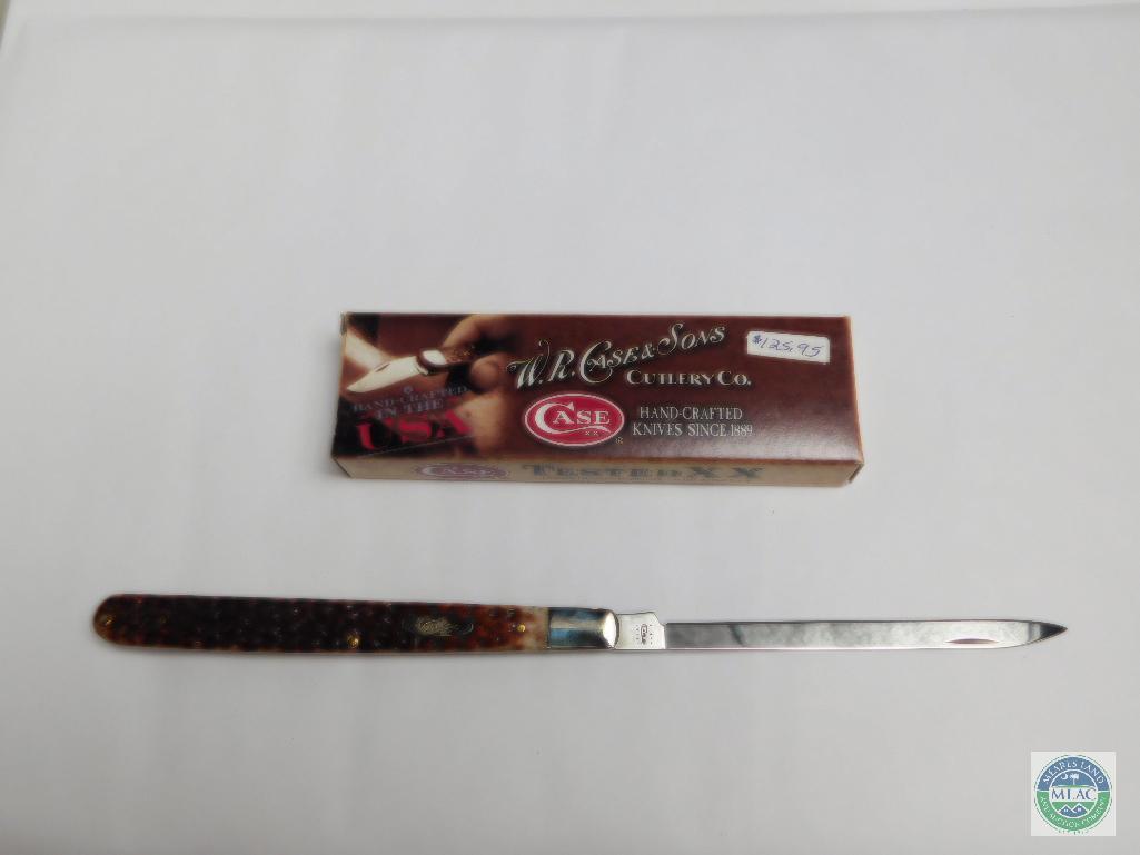 Case #56143 Melon Tester Knife in Brown 6100 Stainless Blade