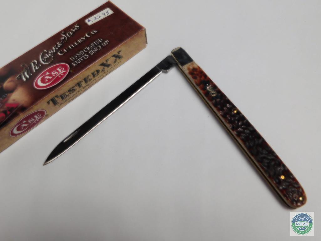 Case #56143 Melon Tester Knife in Brown 6100 Stainless Blade