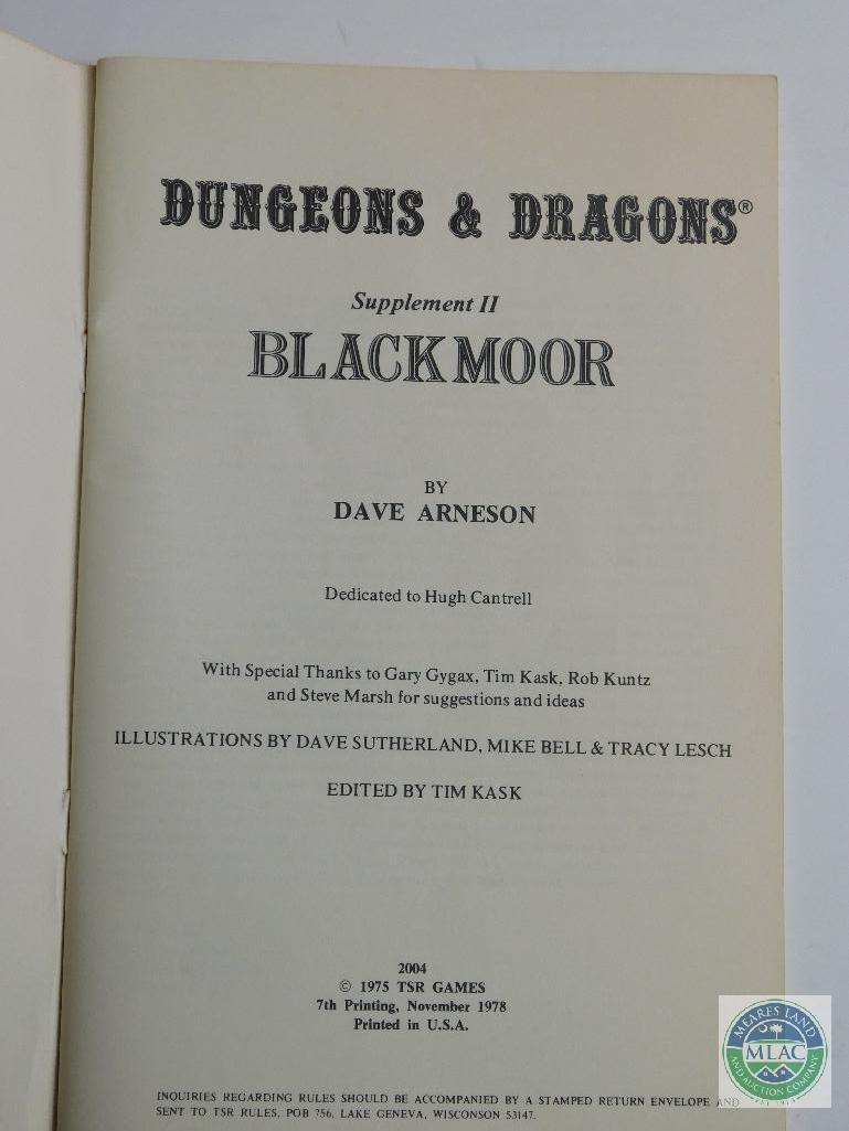 Dungeons & Dragons - Supplement II - Blackmoor