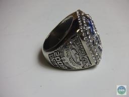 World Champions New York Yankees 2009 Jeter silver tone Ring