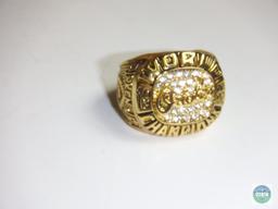 World Champions Gold tone Ring Orioles Ripken Jr 1983