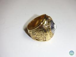 World Champions NFL 1966 Greenbay Packers Gold tone Ring Nitschke #66