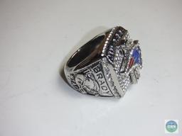 World Champions New England Patriots Silver tone Tom Brady Ring 2001