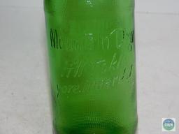 Mountain Dew Textured Green Glass Bottle "Tickle Your Innards!"