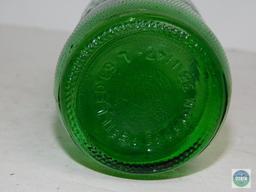 Mountain Dew Textured Green Glass Bottle "Tickle Your Innards!"