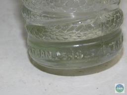 Kist 7 oz. Clear Glass Ribbed Bottle Patent Jan. 1927