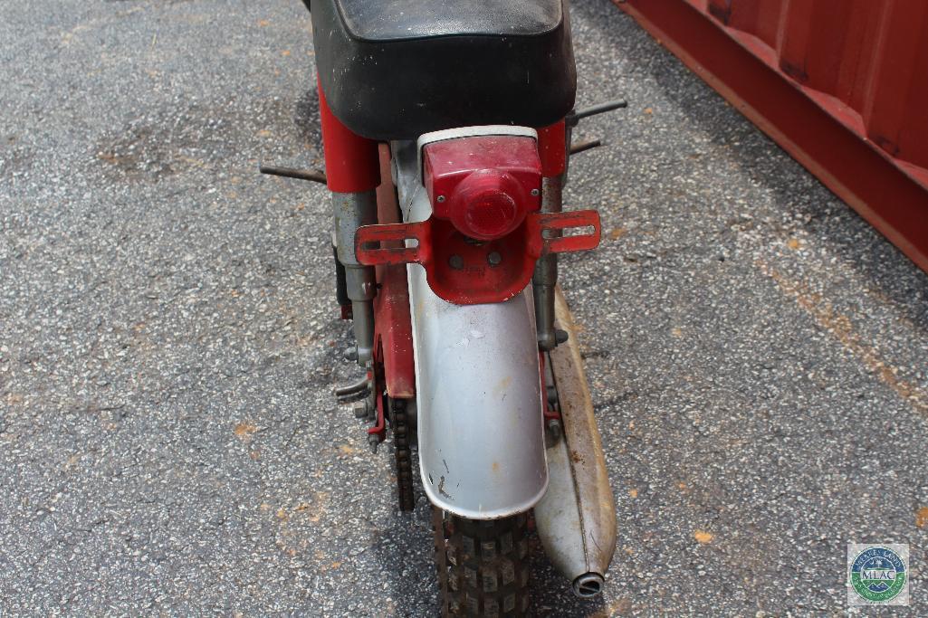 Red Honda motorcycle (with title)