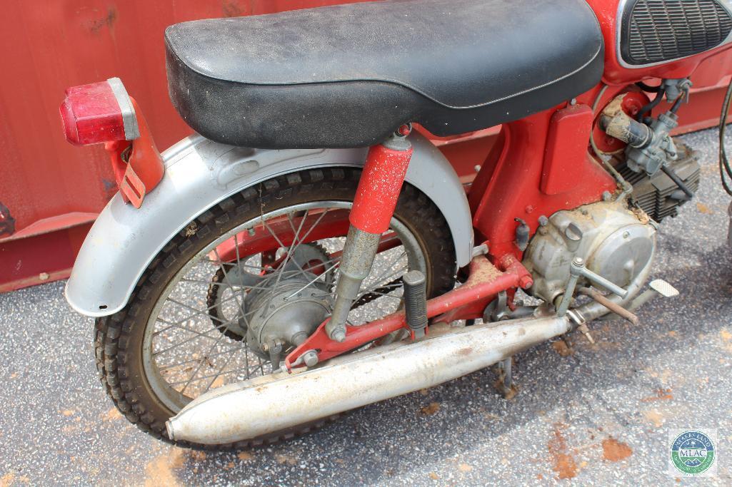 Red Honda motorcycle (with title)