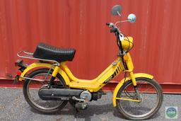 Yellow Honda PA50 moped (with title)