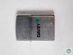 Zippo Lighter Silver with Davey Tree Logo