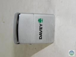 Zippo Lighter Silver with Davey Tree Logo