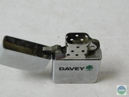 Zippo Lighter Silver with Davey Tree Logo