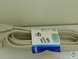 Lot of 4 Drop Cords 2)Appliance Grade 9' 1)15' and 1)12'