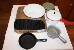 Cast Iron Pan, Aluminum Pot, Corn Bread Pan, Etc.