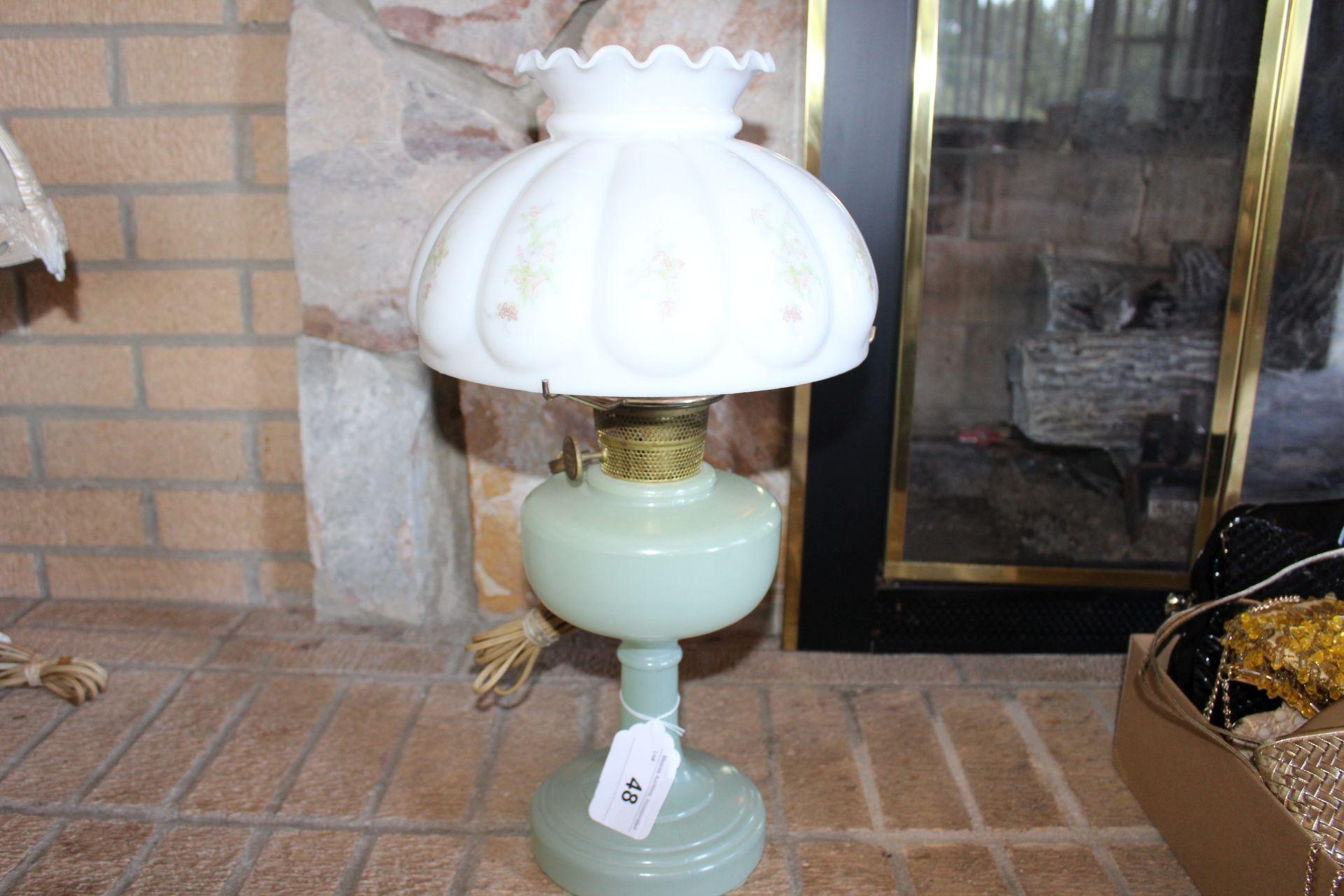 Aladdin Lamp Converted to Electric Lamp.