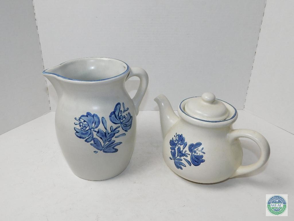 Pfaltzgraff Yorktowne Tea Jug and Kettle Set