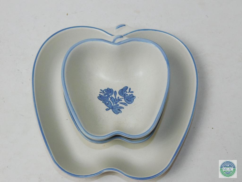 Pfaltzgraff Yorktowne 3 Apple Shaped Bowls