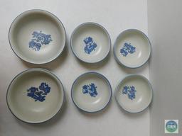 Pfaltzgraff Yorktowne Lot of 2 Soup Bowls & 4 Condiment Bowls