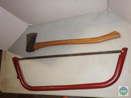 30" Bow Saw & Wood Handle Axe