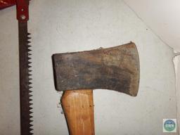 30" Bow Saw & Wood Handle Axe