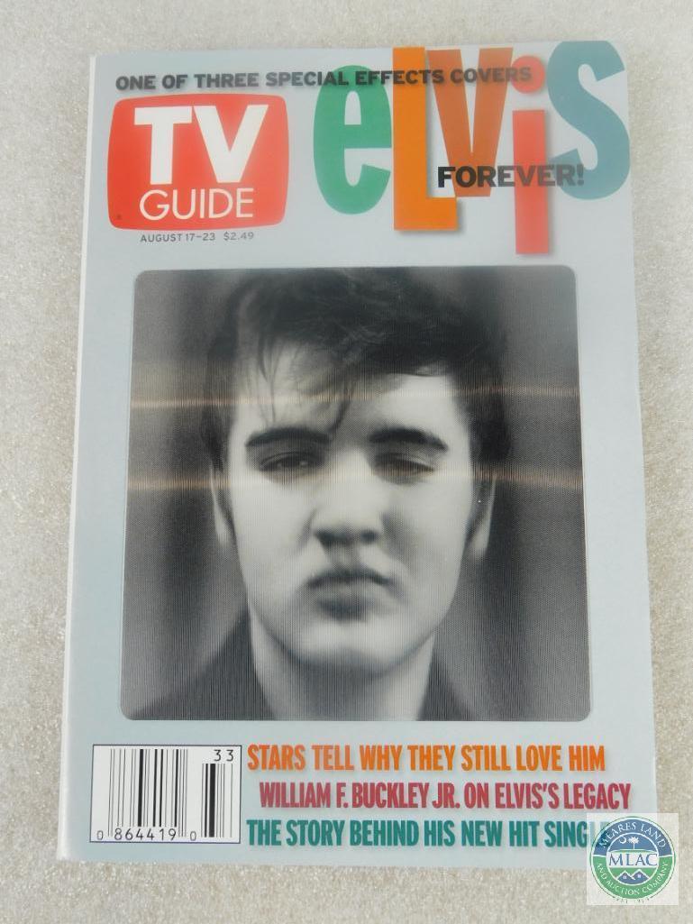 Lot 6 TV Guide Elvis Presley on Cover