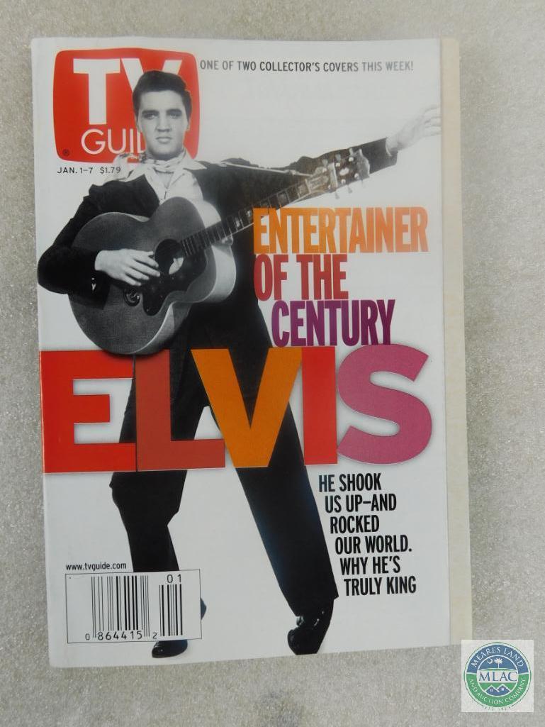 Lot 6 TV Guide Elvis Presley on Cover