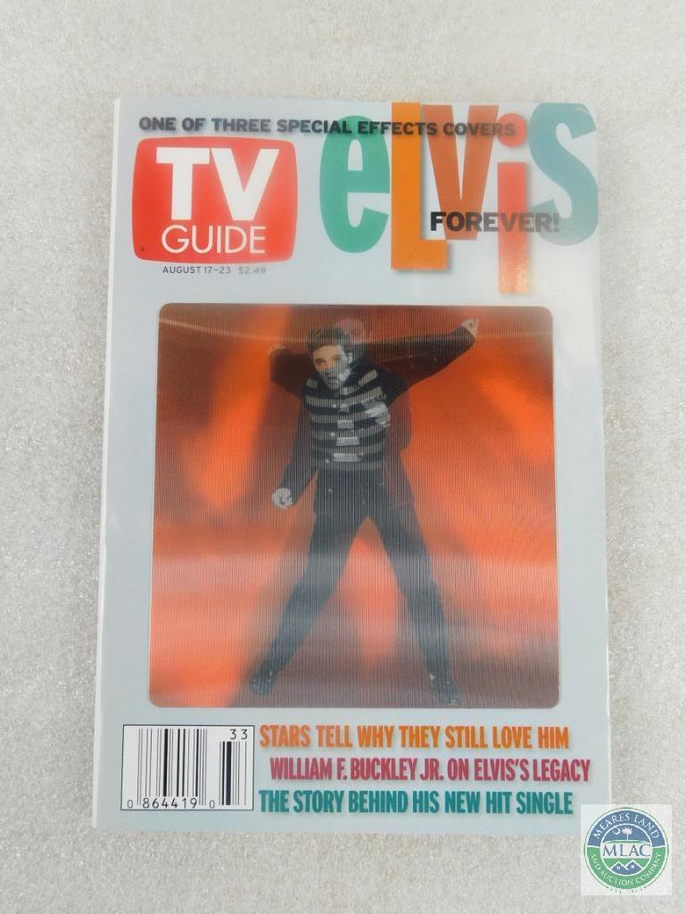 Lot 6 TV Guide Elvis Presley on Cover