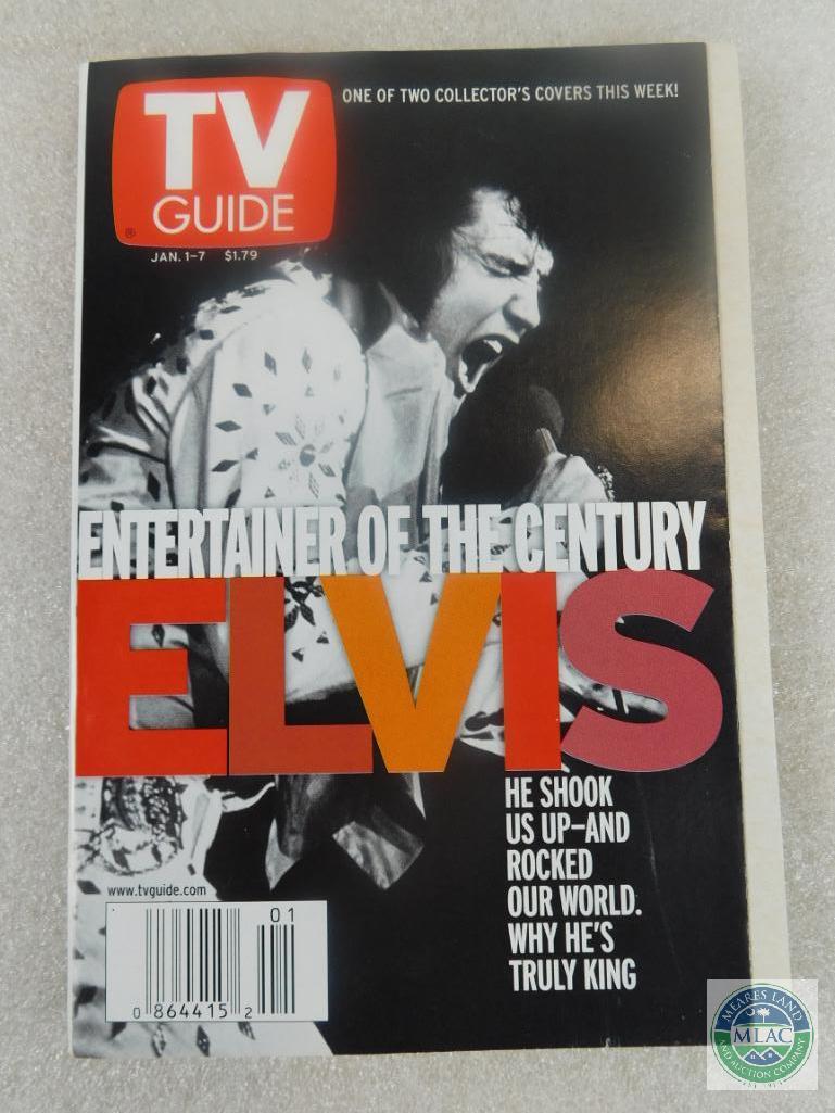 Lot 6 TV Guide Elvis Presley on Cover