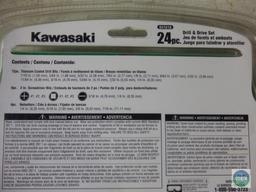 New Kawasaki 24 pc Drill & Driver Set