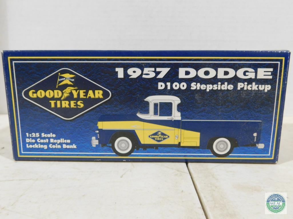 Goodyear Model 1957 Dodge Stepside Pickup Truck Bank
