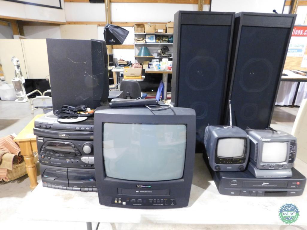 Lot of TV's Radio Speakers & VCR