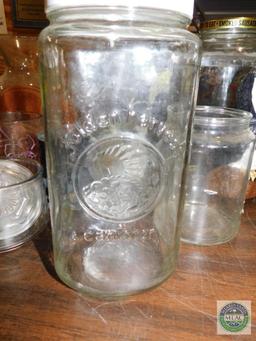 Lot Glass Vases, Jars, and Decorative Items