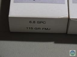 4 Boxes, Carolina Custom 6.8 SPC, 115 GR FMJ
