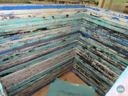 Pallet of 35 aluminum MC Flock screen print frames - 51 x 36.5 inches