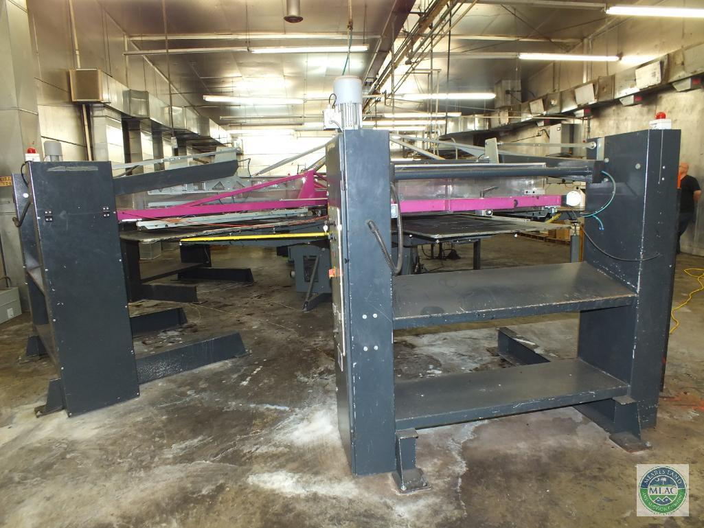 Hebbecker versaflock mat 4 Color Carousel Printing and Flocking Machine