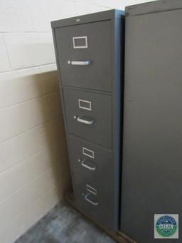 Pallet of six metal file cabinets - all four-drawer