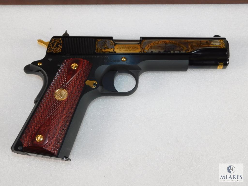 Colt 1911 .45 Pearl Harbor Tribute Special Edition Pistol With Display Case