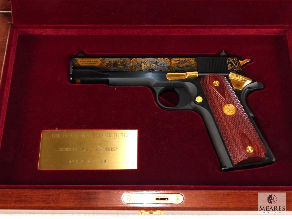 Colt 1911 .45 Pearl Harbor Tribute Special Edition Pistol With Display Case