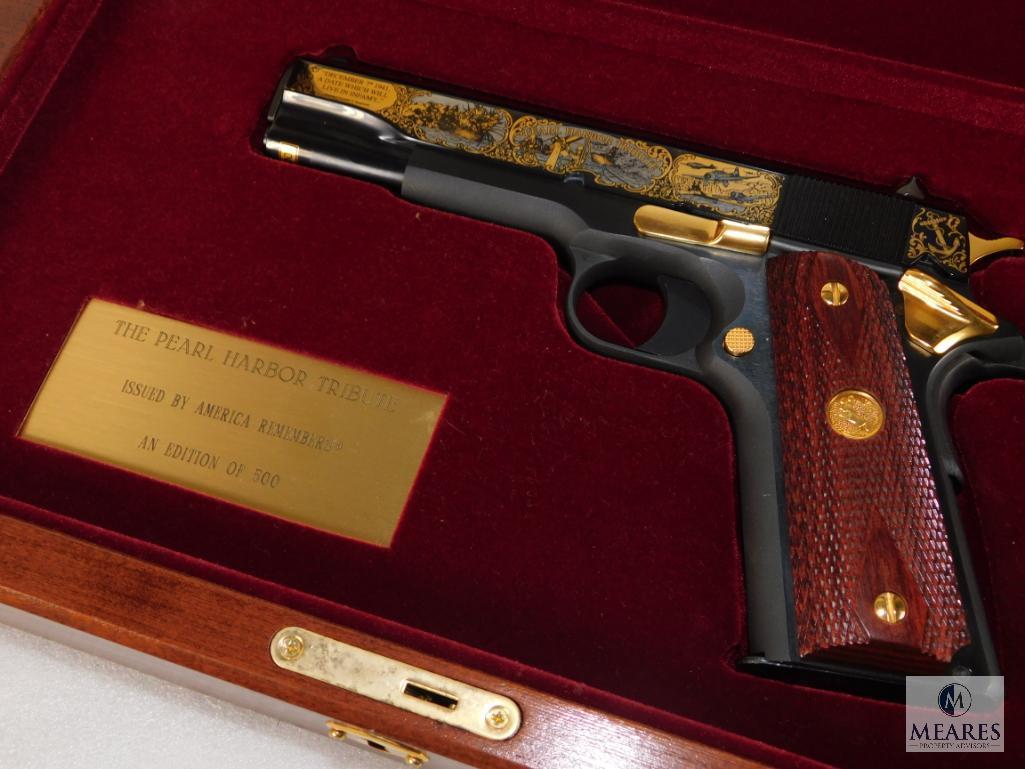 Colt 1911 .45 Pearl Harbor Tribute Special Edition Pistol With Display Case