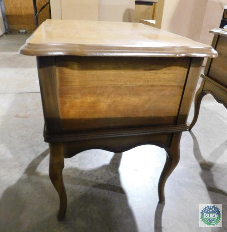 Wood French Provincial Side Table