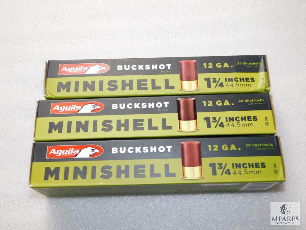 60 Minishell Aguila Buckshot 12 Ga Shotgun Shells