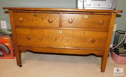 Antique Washboard Style Dresser 40" x 25" x 19"