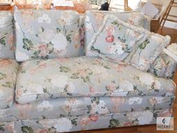 CLyde Pearson Long 8' Floral Print Couch