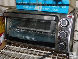 Shelf Lot Appliances Toaster Oven, Cookie Shaper, Crock-pot, Griddle +