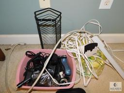 Lot of Small Electronics Power Cords Shaver Clock etc