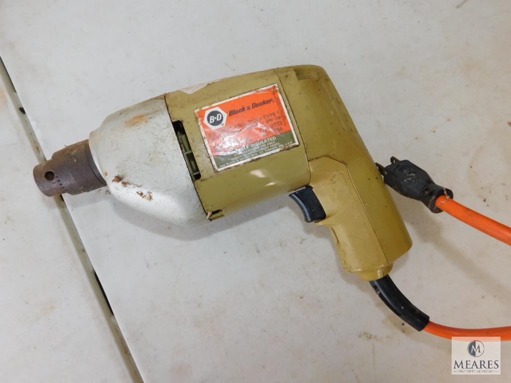 Lot Power Tools Electric Drills Stanley Screwdriver & Glue Gun