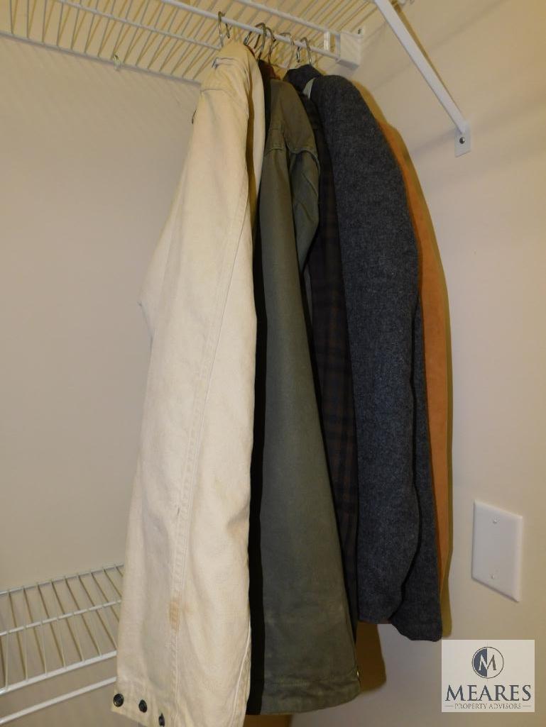 Lot of 5 Mens Coats / Jackets Leather Blazer